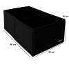 Кофр для вертикального зберігання на два відділи HY-2V-black (Чорний)