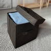 Короб з кришкою 30х30х30см для зберігання речей HY-Kr-black (Чорний)