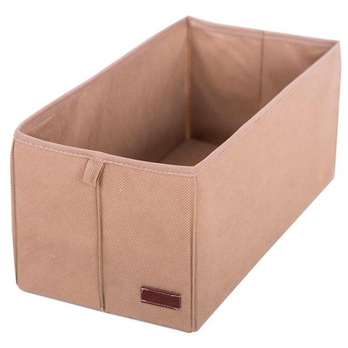 Текстильна коробка для зберігання S HY-S-beige (Бежевий)