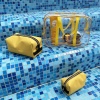 Набір для пляжу - сумка та дві косметички KBeach-yellow (Жовтий)