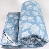 Двоспальна ковдра YouStar зі штучного лебединого пуху, розмір 175x205 см (Блакитний)