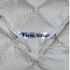 Ексклюзивна пухова Полуторна ковдра преміум якості YouStar 100% гусячий пух, Сатин, розмір 145х205 см (Бежевий)