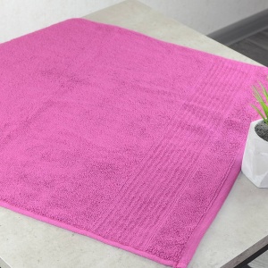 Махровий рушник для обличчя GM Textile 50х90см Line 400г/м2 (Вишневий)