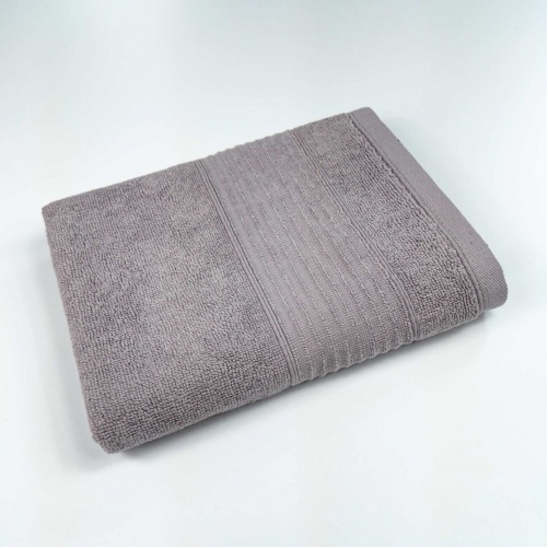 Рушник для рук та обличчя махровий з Бордюром Line GM Textile 40х70см 400г/м2 (Попелястий)