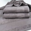 Махровий рушник для обличчя GM Textile 50х90см Line 400г/м2 (Попелястий)