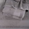 Махровий рушник для обличчя GM Textile 50х90см Line 400г/м2 (Попелястий)