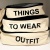 Комплект бавовняних сумок для речей OUTFIT, TO WEAR, THINGS (Бежевий)