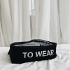 Сумка бавовняна для речей 35x25x12 TO WEAR (Чорний)