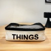 Сумка бавовняна для речей 30x20x10 THINGS (Бежевий)