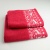 Комплект махрових рушників Новорічні Merry Christmas Олені 2шт GM Textile 50х90см, 70х140см 500г/м2 (Червоний)