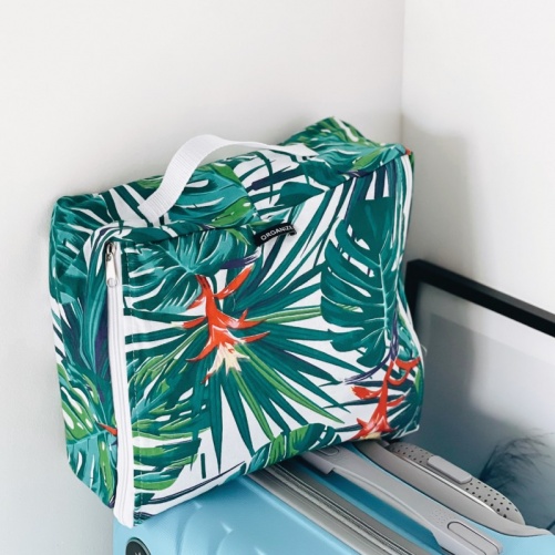 Бавовняна сумка для зберігання речей 30х27х12 см тропіки