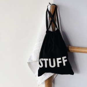 Мешок хлопковый 22x17 см Stuff (Черный)