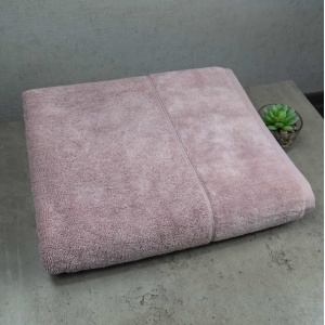 Великий банний рушник махровий GM Textile 100x150 см Преміум якості Milado 550 г/м2 (Кремовий)