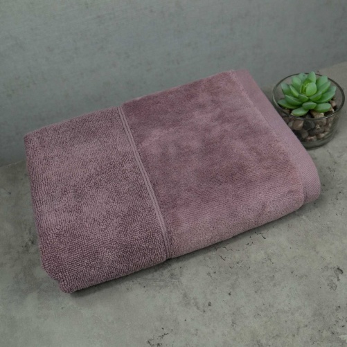 Рушник для обличчя та рук махра/велюр GM Textile 40x70см Преміум якості Milado 550г/м2 (Попелястий)