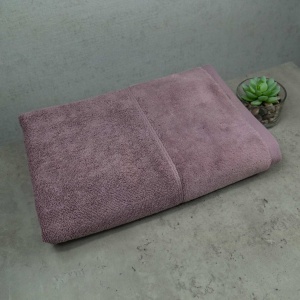 Полотенце махра/велюр GM Textile 50x90см Премиум качества Milado 550г/м2 (Пепельный)