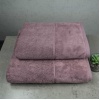Набір рушників велюр/махра 2шт GM Textile 50x90см, 70x140см Преміум якості Milado 550г/м2 (Попелястий) Набір рушників велюр/махра 2шт GM Textile 50x90см, 70x140см Преміум якості Milado 550г/м2 (Попелястий)