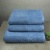 Набір рушників велюр/махра 3шт GM Textile 50x90см, 50x90см, 70x140см Premium Milado 550г/м2 (Синій)