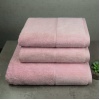 Набір рушників велюр/махра 3шт GM Textile 50x90см, 50x90см, 70x140см Premium Milado 550г/м2 (Рожевий) Набір рушників велюр/махра 3шт GM Textile 50x90см, 50x90см, 70x140см Premium Milado 550г/м2 (Рожевий)