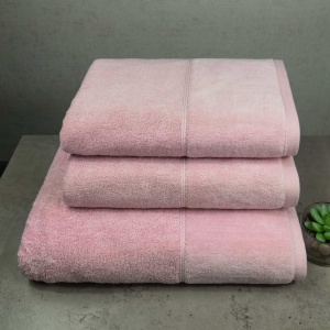 Набір рушників велюр/махра 3шт GM Textile 50x90см, 50x90см, 70x140см Premium Milado 550г/м2 (Рожевий) Набір рушників велюр/махра 3шт GM Textile 50x90см, 50x90см, 70x140см Premium Milado 550г/м2 (Рожевий)