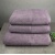 Набір рушників велюр/махра 3шт GM Textile 50x90см, 50x90см, 70x140см Premium Milado 550г/м2 (Виноградний)