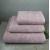 Набір велюр/махра рушників 3шт GM Textile 40x70см, 50x90см, 70x140см Premium Milado 550г/м2 (Кремовий)