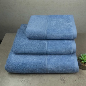 Набір велюр/махра рушників 3шт GM Textile 40x70см, 50x90см, 70x140см Premium Milado 550г/м2 (Синій) Набір велюр/махра рушників 3шт GM Textile 40x70см, 50x90см, 70x140см Premium Milado 550г/м2 (Синій)