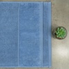 Большое банное полотенце махровое GM Textile 100x150 см Премиум качества Milado 550 г/м2 (Синий)