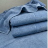 Большое банное полотенце махровое GM Textile 100x150 см Премиум качества Milado 550 г/м2 (Синий)