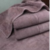 Великий банний рушник махровий GM Textile 100x150 см Преміум якості Milado 550 г/м2 (Попелястий)