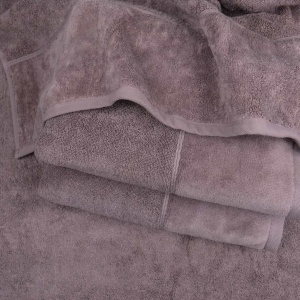 Полотенце махра/велюр GM Textile 50x90см Премиум качества Milado 550г/м2 (Пепельный)