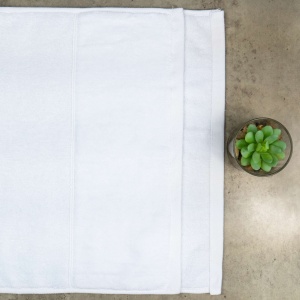 Рушник для обличчя та рук махра/велюр GM Textile 40x70см Преміум якості Milado 550г/м2 (Білий)