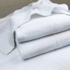Великий банний рушник махровий GM Textile 100x150 см Преміум якості Milado 550 г/м2 (Білий)