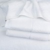Великий банний рушник махровий GM Textile 100x150 см Преміум якості Milado 550 г/м2 (Білий)