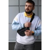 Бананка із натуральної шкіри, шкіряна сумка на пояс SKILL Line (Чорна)