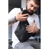Чоловіча сумка із натуральної шкіри, сумка через плече SKILL Cross body (Чорна)