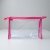 Прозора косметичка трапеція 23x18x5 см (Рожевий)