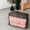 Велика дорожня сумка для речей з ручкою та прозорою вставкою P001 40x31x15 см (Сірий)