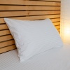 Наволочка страйп сатин на подушку 50х50 см 125 г/м2 YouStar 1 шт. (Білий)