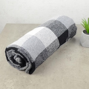 Плед-покривало напіввовняний 140х200см 250г/м2 19P-1-grey (Сірий)