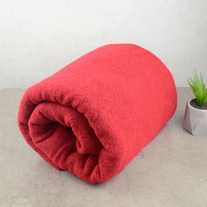 Вовняний плед-покривало 140х200см 400г / м2 4P-18-red (Червоний)