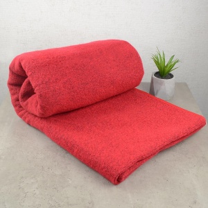 Вовняний плед-покривало 140х200см 400г / м2 4P-18-red (Червоний)