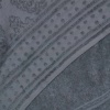 Простирадло-покривало жаккардове махрове 100% Бавовна GM TEXTILE 190x200см 400г/м2 (Сірий)