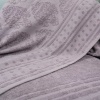 Простирадло-покривало жаккардове махрове 100% Бавовна GM TEXTILE 190x200см 400г/м2 (Світло-Лавандовий)