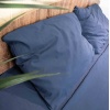 Комплект двоспальний постільної білизни 180х215 Поплін GM Textile 120 г/м2 Бавовна (Глибоко-синій)