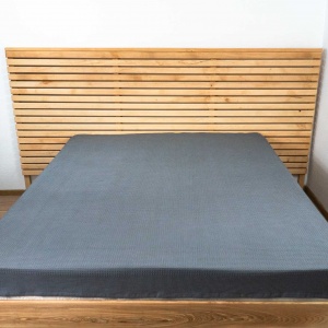 Простирадло-покривало вафельне GM TEXTILE 150х200см 220г/м2 (Сірий)