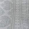 Простирадло-покривало жаккардове махрове 100% Бавовна GM TEXTILE 150x200см 400г/м2 (Світло-сірий з бірюзовим)