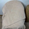 Простирадло-покривало жаккардове махрове 100% Бавовна GM TEXTILE 150x200см 400г/м2 (Бежевий)