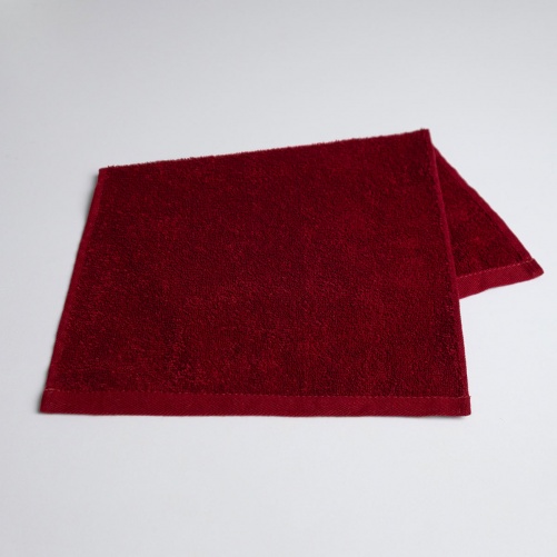 Махровое полотенце для ног GM Textile 30х50см 400г/м2 (Бордовый)