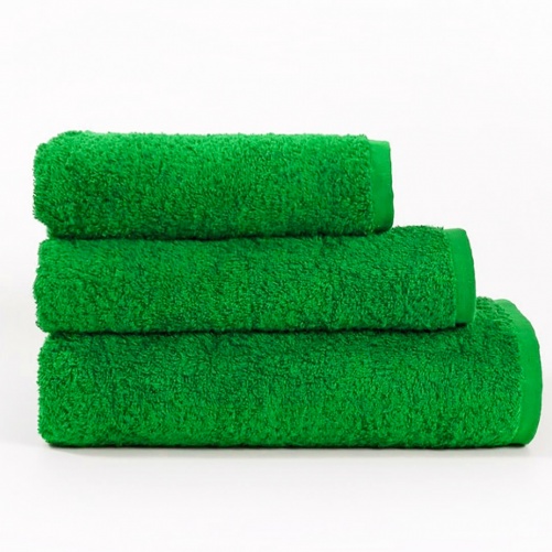 Набір махрових рушників 3шт GM Textile 40х70см, 50х90см, 70х140см 400г / м2 (Зелений)