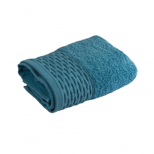 Махровий рушник GM Textile 50х90см Polosa 500г / м2 (Бірюзовий)